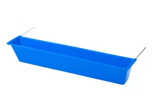 Hrănitoare-adăpătoare boxă porumbei cu suport metalic, 35 cm