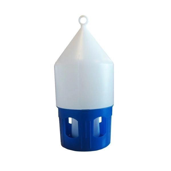 adapatoare-5l-pentru-porumbei-verde-copie-263-7593.webp Foarte simple de utilizat și curățat, adăpătorile pentru porumbei capacitate 5l cu rezervor se umple foarte ușor. inelul din partea superioară cu care este prevăzută adăpătoarea permite suspendarea acesteia fiind mult mai greu pentru porumbei să le murdărească. Dimensiunea este ø20,2x43,3 culoare albastru