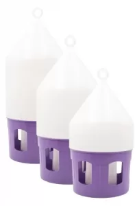 Adăpătoare porumbei 5 l alb/mov antibacterian cu mane