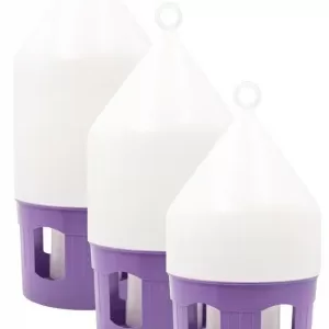 Adăpătoare porumbei 5 l alb/mov antibacterian cu mane