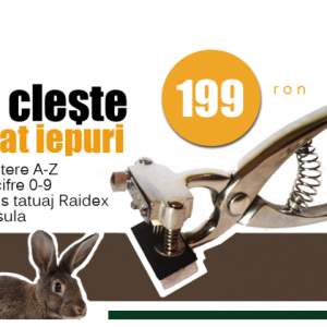 Cleşte pentru tatuat iepuri
