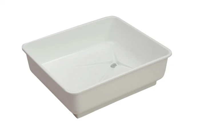 Cadă baie cu scurgere 50x57x20cm, NEGRU Cadă baie cu scurgere 50x57x20cm, NEGRU