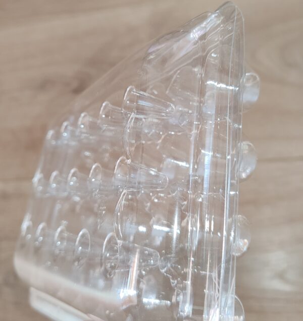 Caserole ouă de prepeliță 24 bucăți, plastic transparent